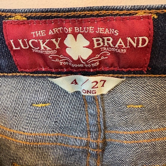 Lucky Brand Dark Blue Denim Cut-Off Jean Shorts size 27/4 - Picture 8 of 11